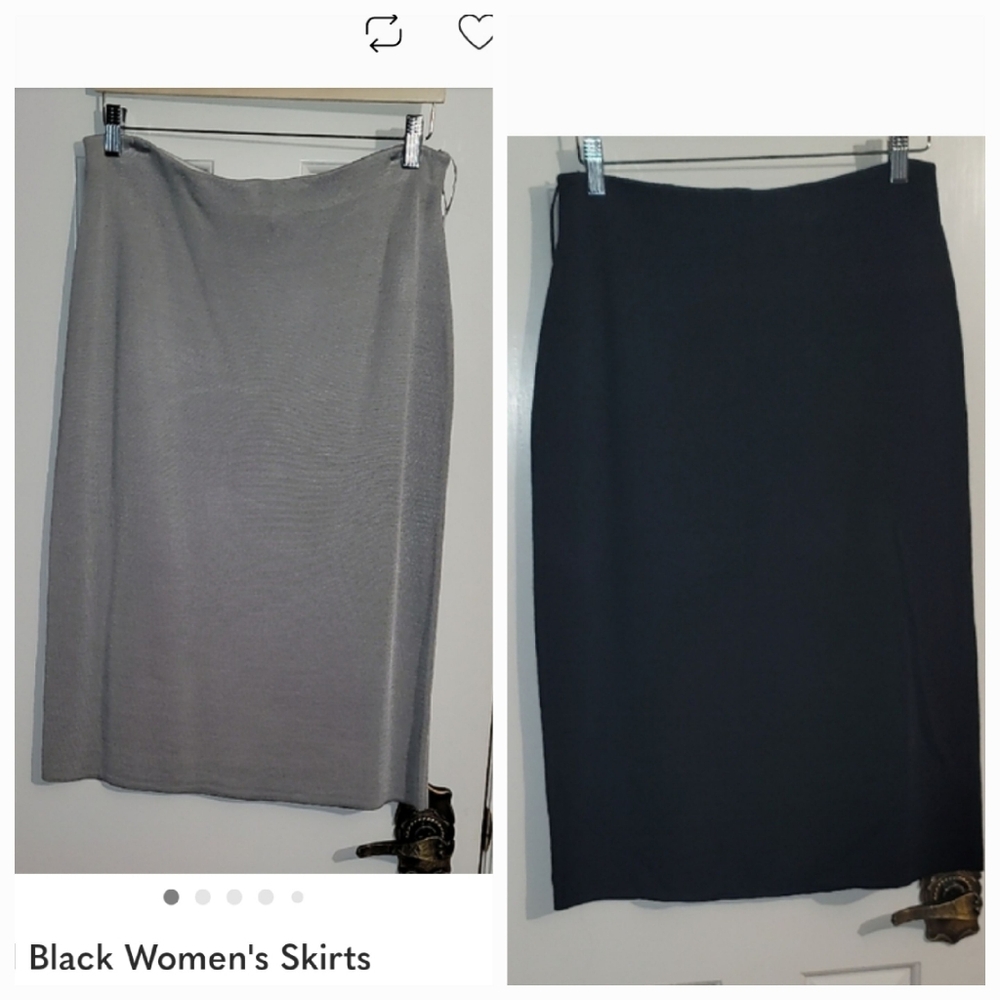 1 Gray & 1 Black Women's Skirts